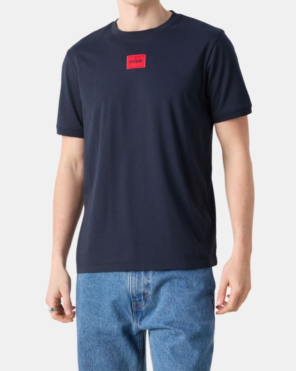 Camisetas de manga curta para homem HUGO Azul 50447978 DIRAGONAL212