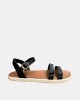 Sandalias Abiertas Barefoot Mujer RKS Negro 20026
