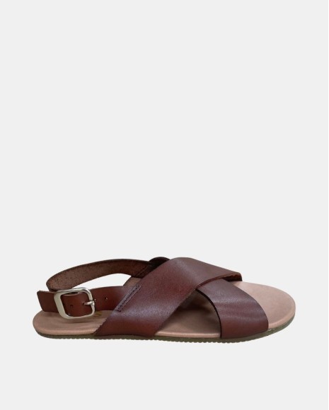 Sandálias Abertas Barefoot Mulher RKS Castanho 79302