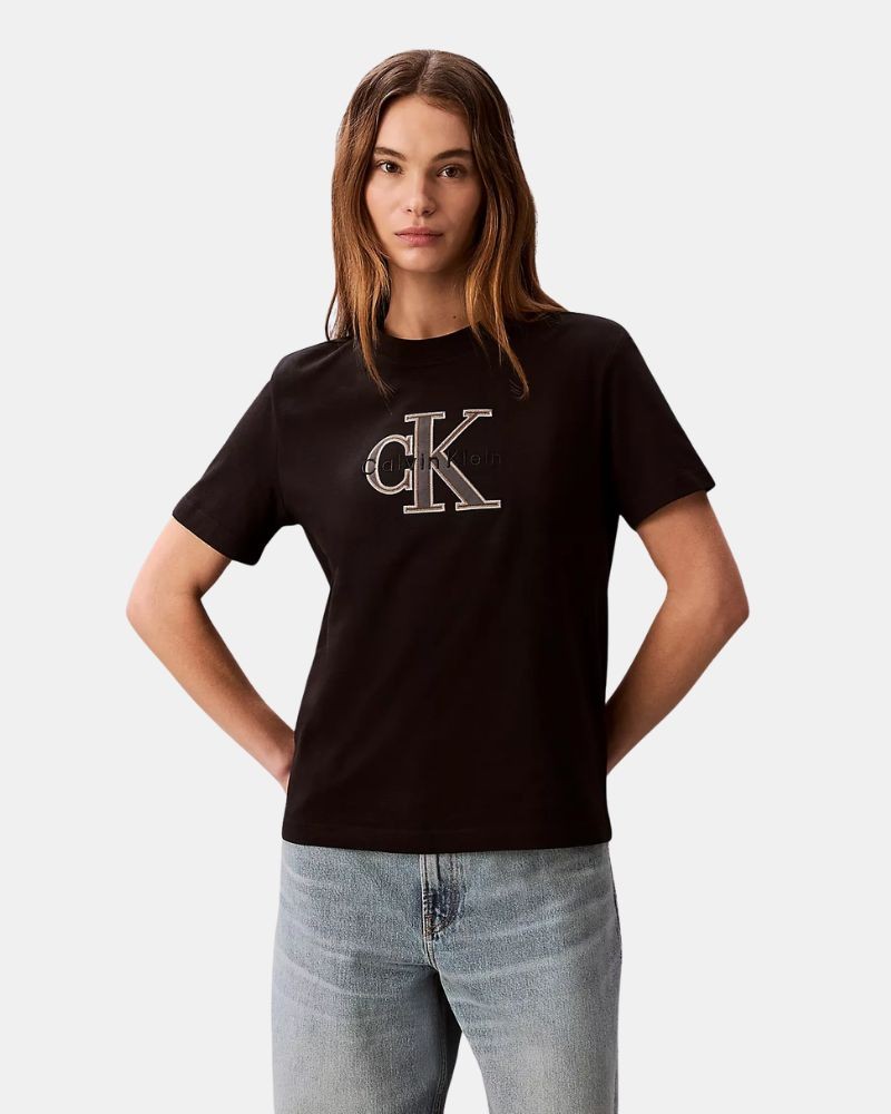 Camisetas Manga corta Mujer CALVIN KLEIN Negro LV047F829G