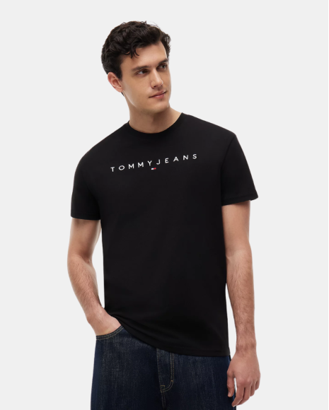 Camisetas de manga curta para homem TOMMY HILFIGER Preto DM0DM20744BDS