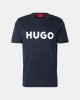 Camisetas de manga curta para homem HUGO Azul 50467556 DULIVIO