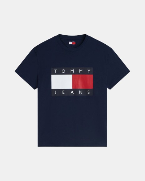 Camisetas de manga curta para homem TOMMY HILFIGER Azul DM0DM22645C1G