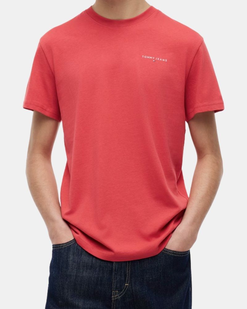Camisetas manga curta Homem TOMMY HILFIGER Vermelho DM0DM21780XK5