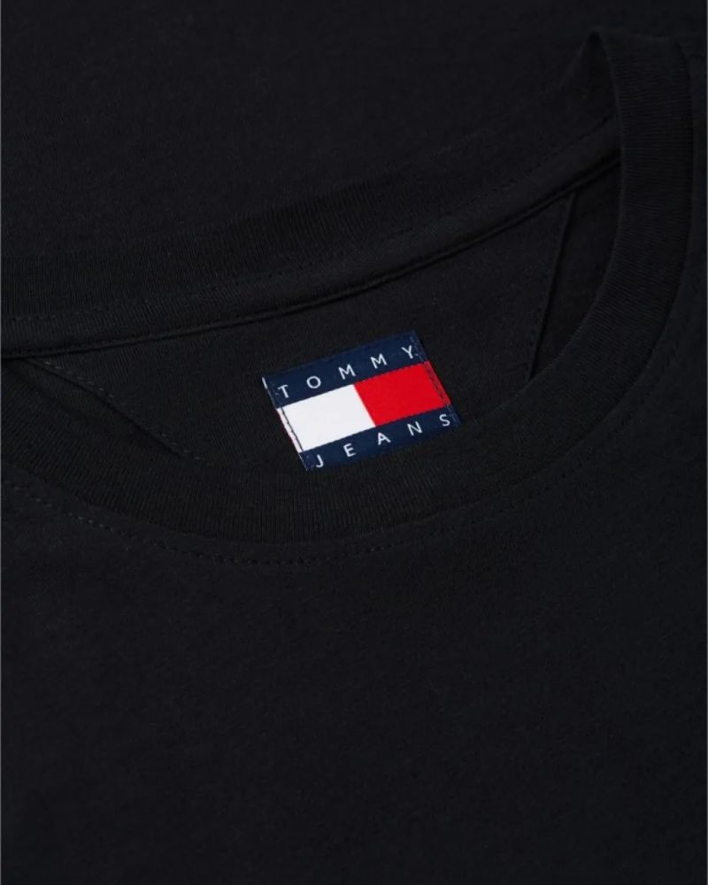 T-shirt de manga curta para mulher TOMMY HILFIGER Preto DW0DW23479BDS