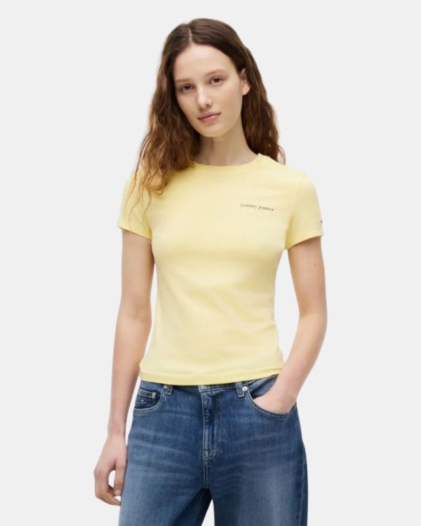 Camisetas Manga Curta Mulher TOMMY HILFIGER Amarelo DW0DW23479ZF0