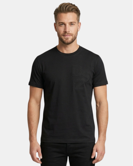 Camisetas Manga Curta Homem DS2 Preto SS26229