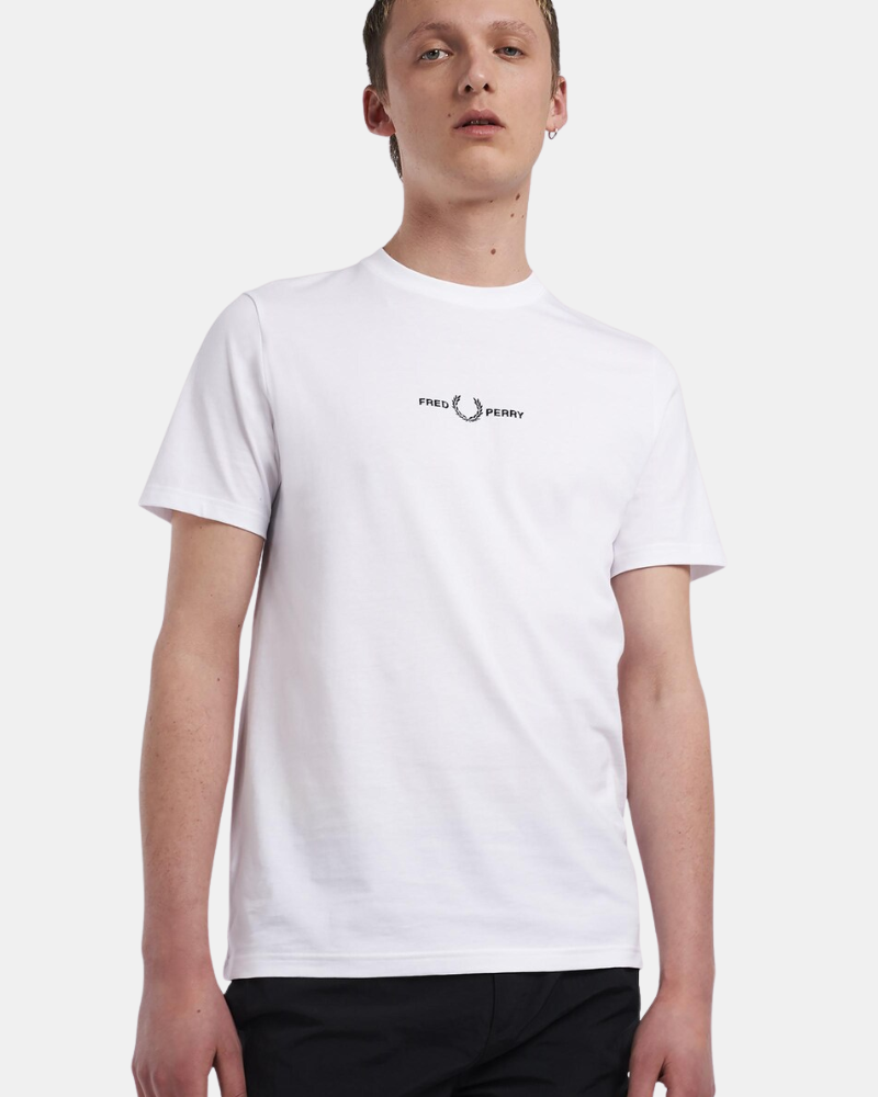 Camisetas de manga curta para homem FRED PERRY Branco M4580