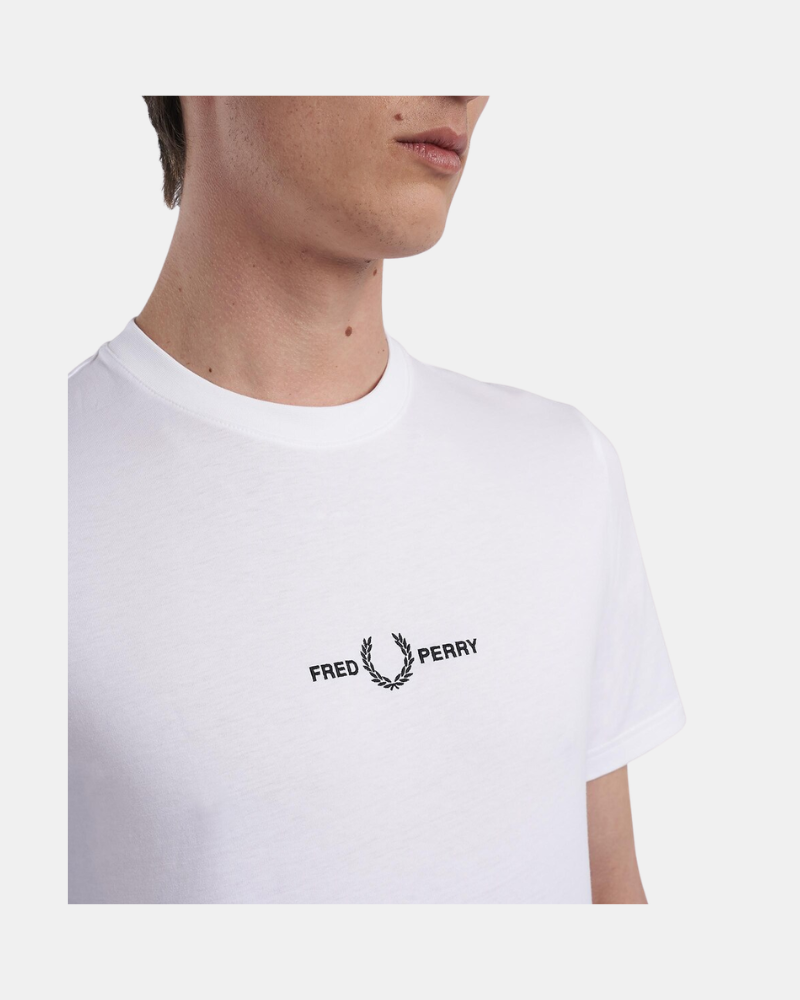 Camisetas de manga curta para homem FRED PERRY Branco M4580