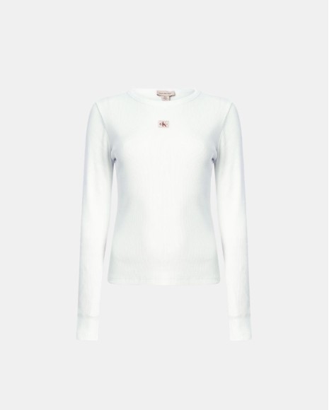 Camisetas Manga larga Mujer CALVIN KLEIN Blanco LV047E205G