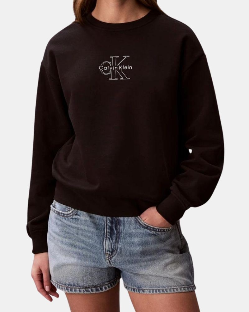 Sudaderas Sin capucha Mujer CALVIN KLEIN Negro LV047F838G