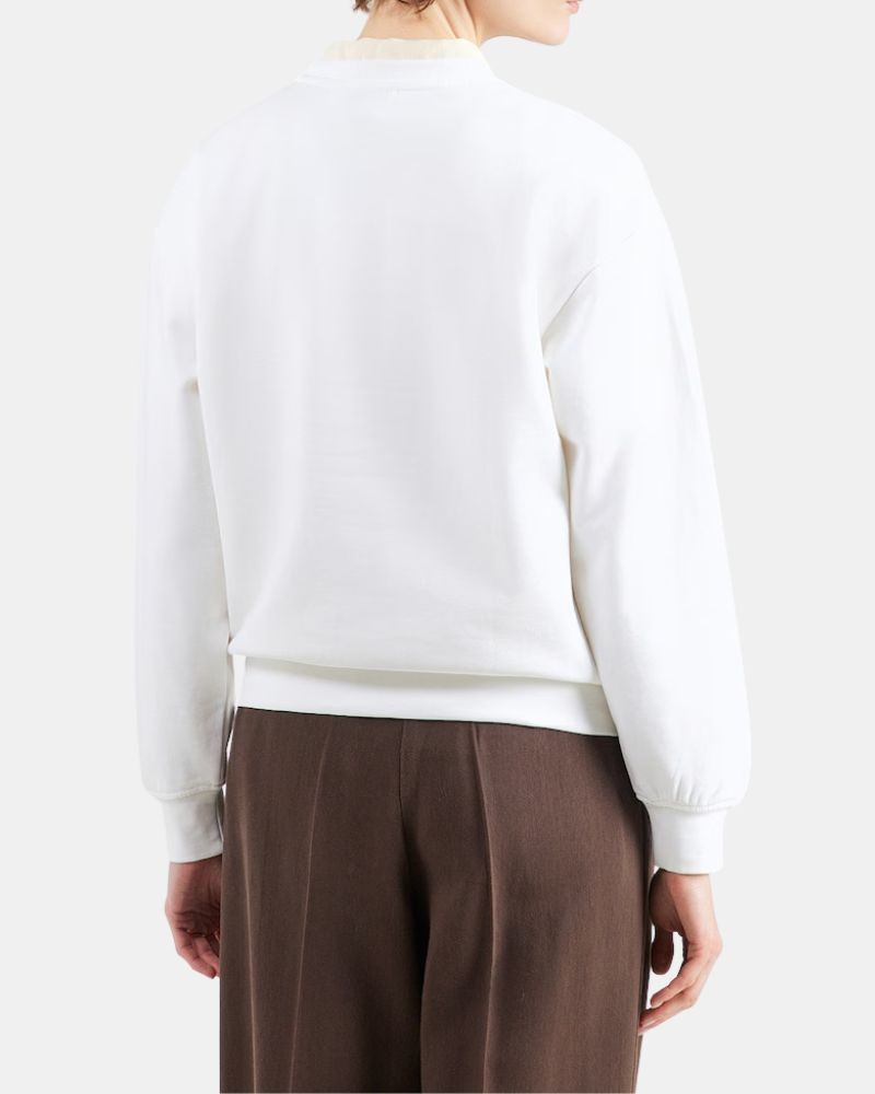 Sweatshirts sem capuz Mulher CALVIN KLEIN Branco LV047F838G