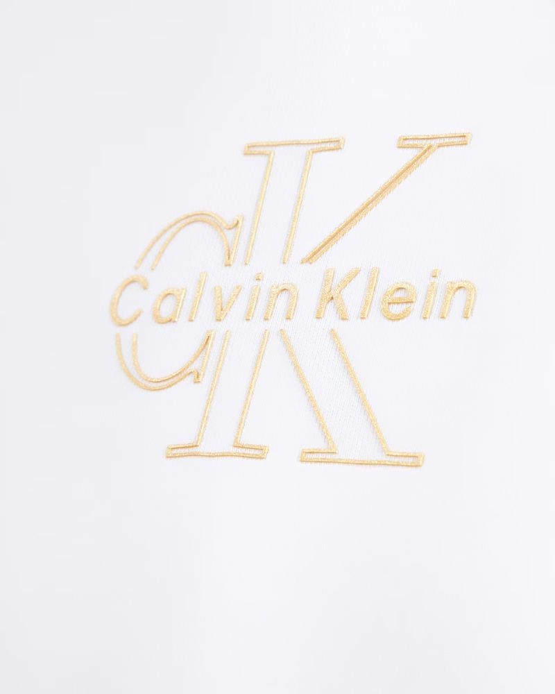 Sweatshirts sem capuz Mulher CALVIN KLEIN Branco LV047F838G