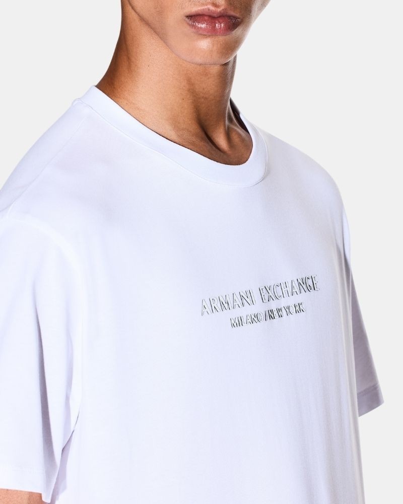 Camisetas de manga curta para homem ARMANI EXCHANGE Branco XM001280 AF10361