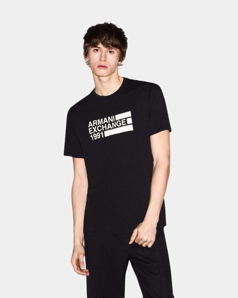 Camisetas de manga curta para homem ARMANI EXCHANGE Azul XM002788 AF10356