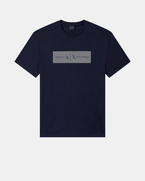 Camisetas de manga curta para homem ARMANI EXCHANGE Azul XM002472 AF10356