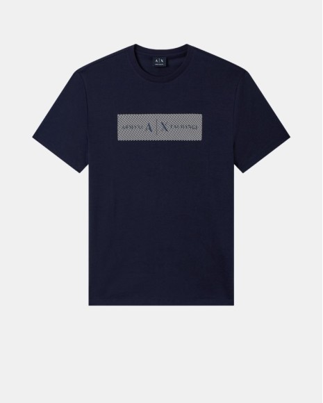 Camisetas de manga curta para homem ARMANI EXCHANGE Azul XM002472 AF10356
