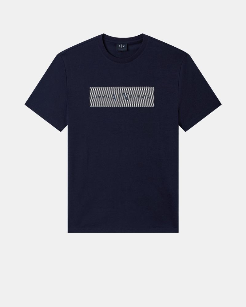 Camisetas de manga curta para homem ARMANI EXCHANGE Azul XM002472 AF10356