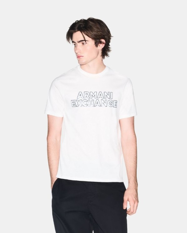 Camisetas Manga curta Homem ARMANI EXCHANGE Branco XM002413 AF10361