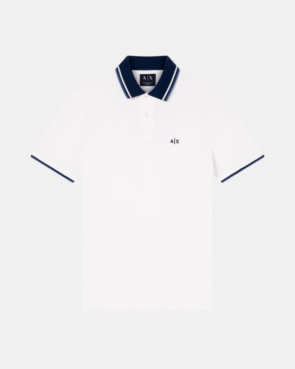 Camisetas Manga curta Polos Homem ARMANI EXCHANGE Branco XM002350 AF10366