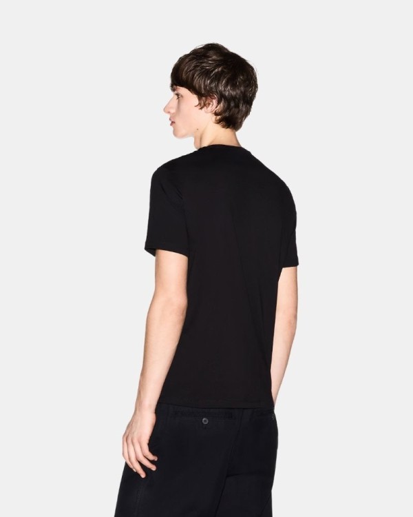 Camisetas de manga curta para homem ARMANI EXCHANGE pretas XM002413 AF10361
