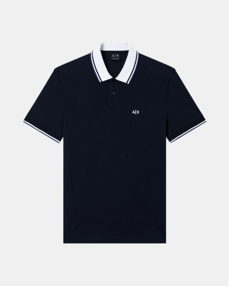 Camisetas Manga corta Polos Hombre ARMANI EXCHANGE Azul XM002350 AF10366