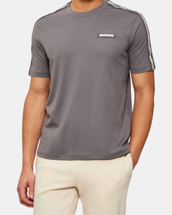 Camisetas de manga curta para homem EA7 Cinzento 7M001476 AF10375