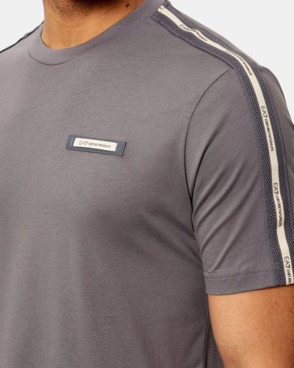 Camisetas de manga curta para homem EA7 Cinzento 7M001476 AF10375