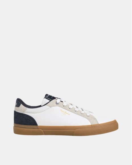 Sapatilhas Baixas Homem PEPE JEANS Branco PMS300027 KENTON CITY M