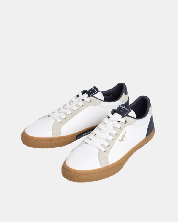 Sapatilhas Baixas Homem PEPE JEANS Branco PMS300027 KENTON CITY M