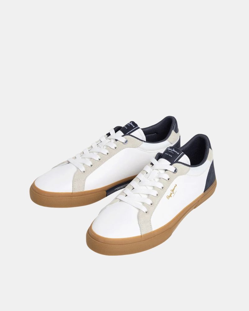 Sapatilhas Baixas Homem PEPE JEANS Branco PMS300027 KENTON CITY M