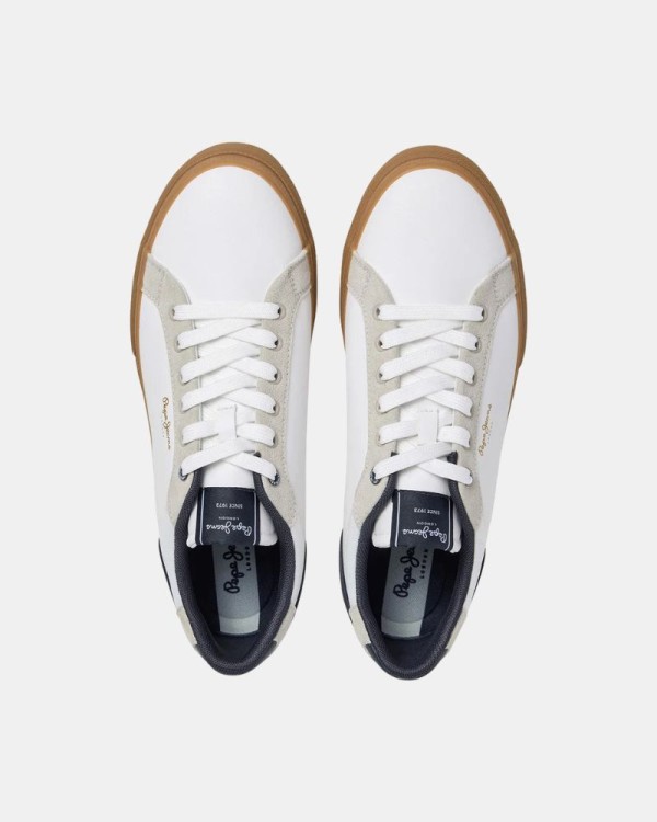 Sapatilhas Baixas Homem PEPE JEANS Branco PMS300027 KENTON CITY M