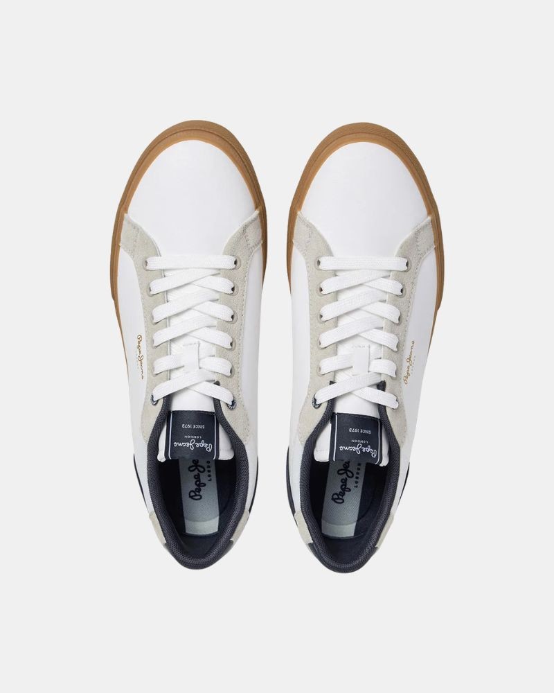 Sapatilhas Baixas Homem PEPE JEANS Branco PMS300027 KENTON CITY M