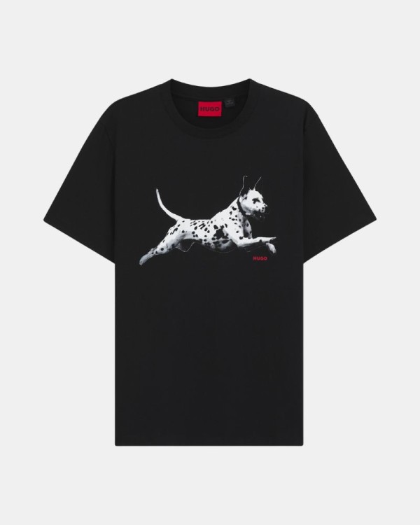 Camisetas Manga Curta Homem HUGO Preto 50564143 DIRUNN