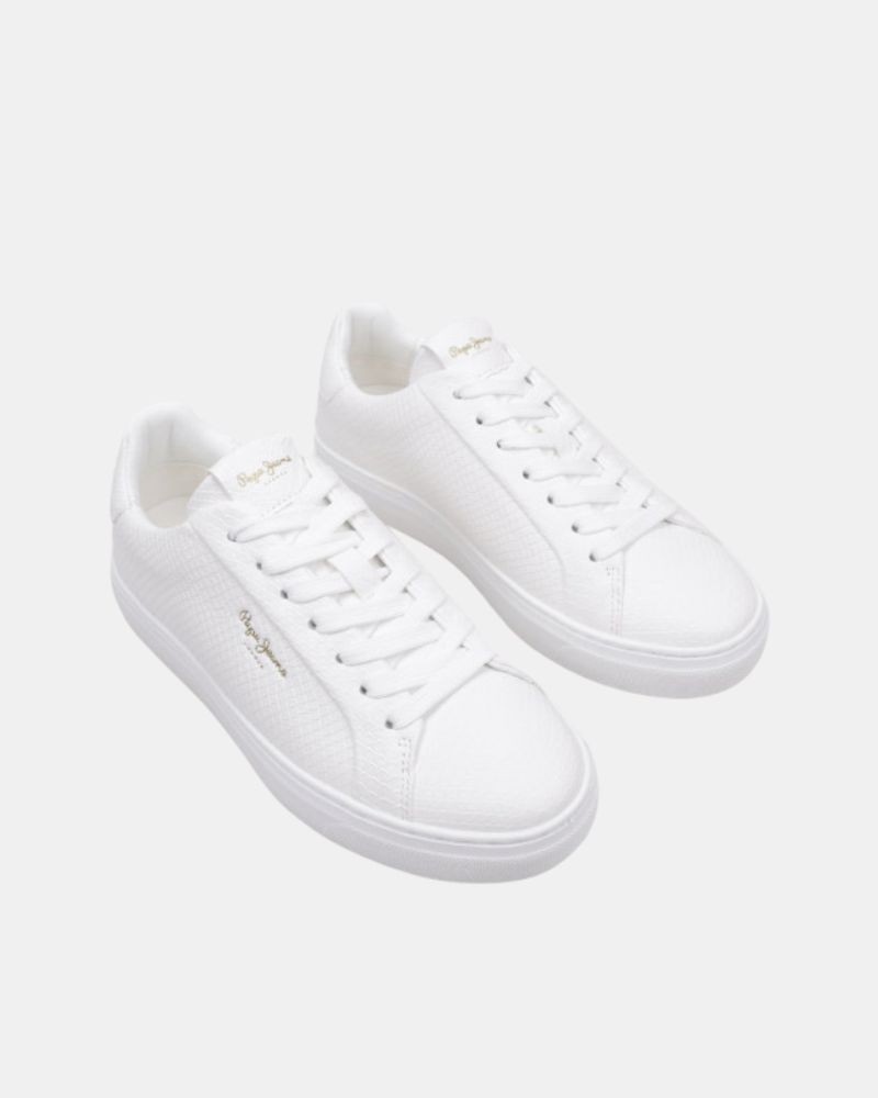 Sapatilhas Baixas Mulher PEPE JEANS Branco PLS00031 CAMDEN RUMP W