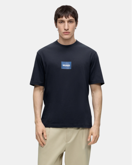 Camisetas Manga Curta Homem HUGO Azul 50554382 NAYONIX