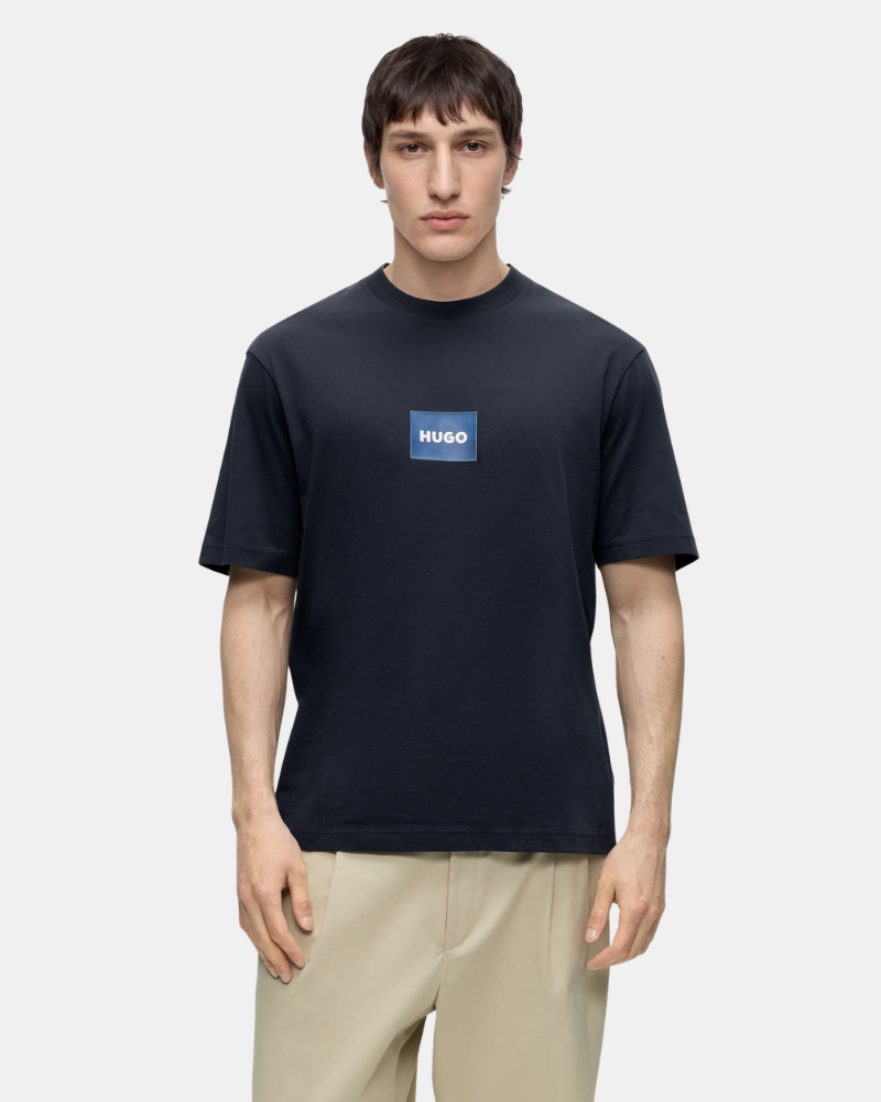 Camisetas Manga Curta Homem HUGO Azul 50554382 NAYONIX