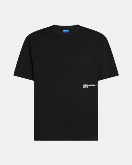 T-shirts Manga curta Homem Karl Lagerfeld Preto B3M17009
