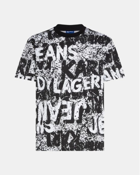 Camisetas Manga Curta Homem Karl Lagerfeld Preto B3M17033