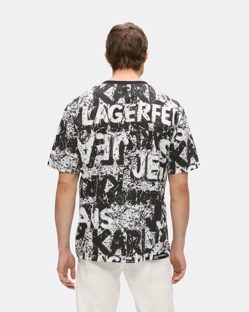 Camisetas Manga Curta Homem Karl Lagerfeld Preto B3M17033