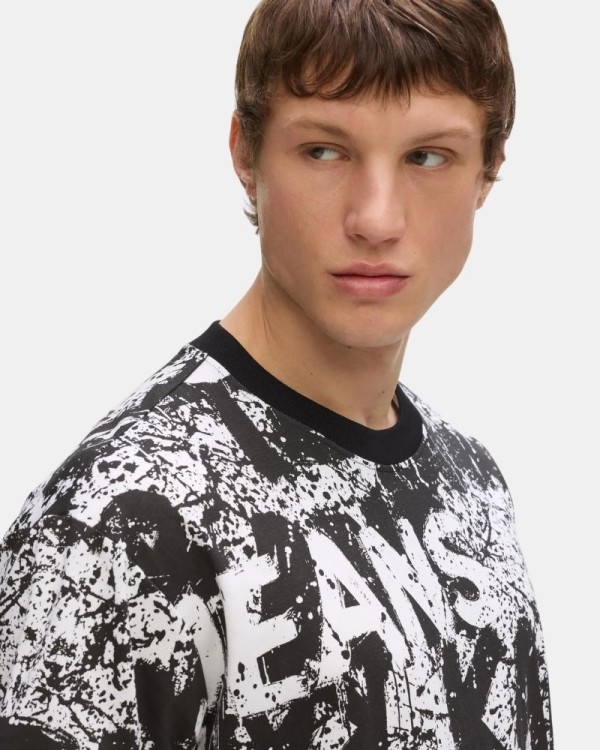 Camisetas Manga Curta Homem Karl Lagerfeld Preto B3M17033
