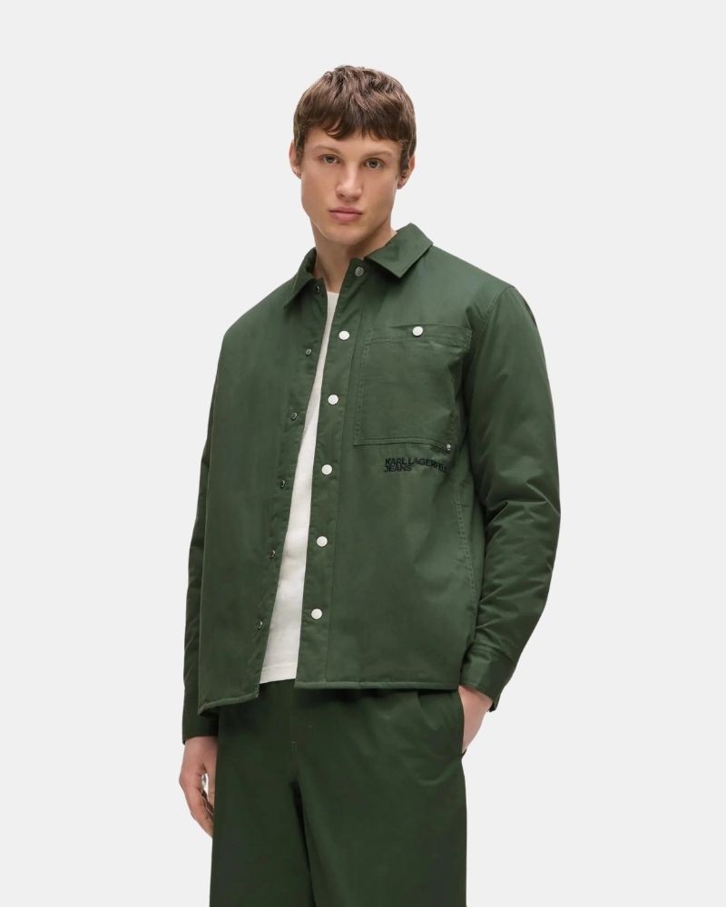 Camisas Homem Karl Lagerfeld Verde B3M14006