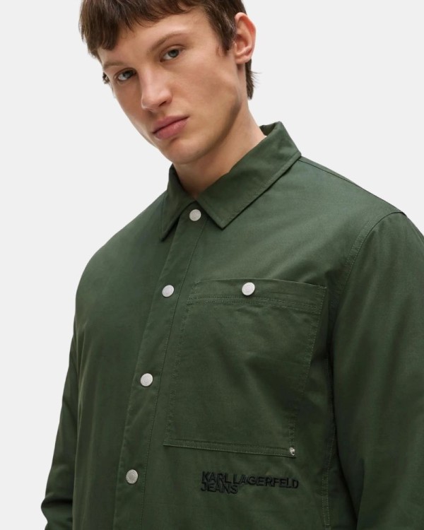 Camisas Homem Karl Lagerfeld Verde B3M14006