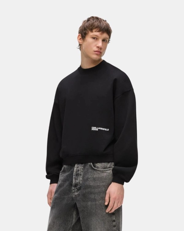Sweatshirts sem capuz Homem Karl Lagerfeld Preto B3M20002