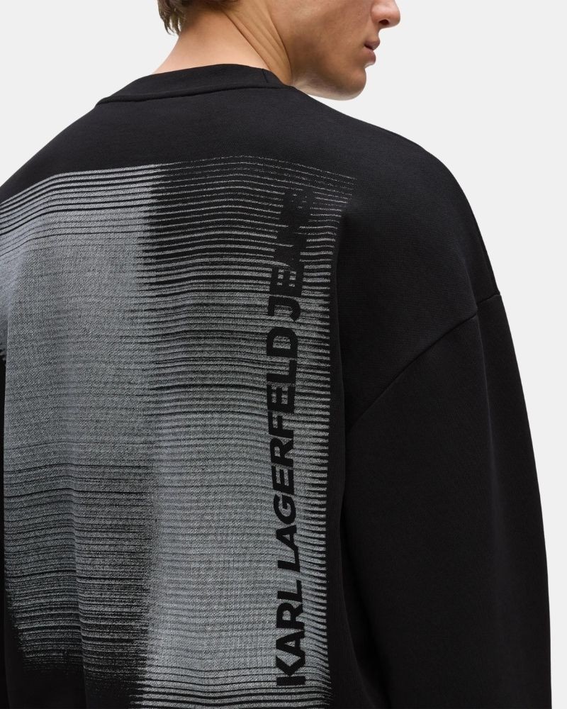 Sweatshirts sem capuz Homem Karl Lagerfeld Preto B3M20002