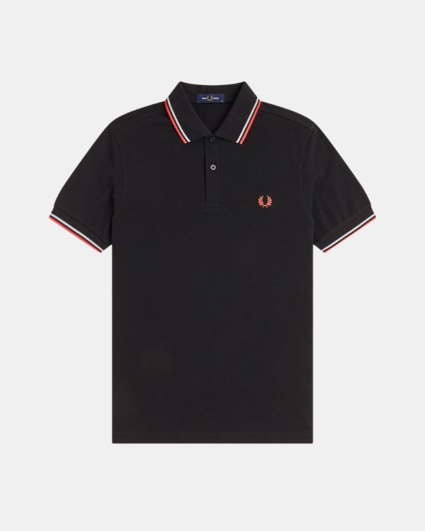 Camisetas Manga corta Hombre FRED PERRY Negro M3600