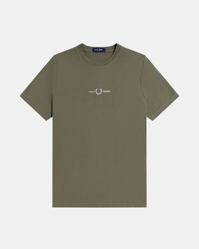 Camisetas de manga curta para homem FRED PERRY Verde M4580