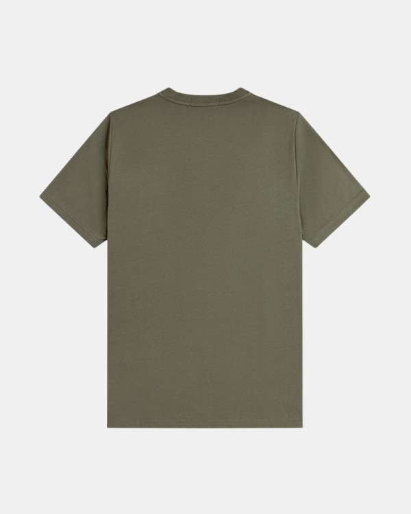 Camisetas de manga curta para homem FRED PERRY Verde M4580