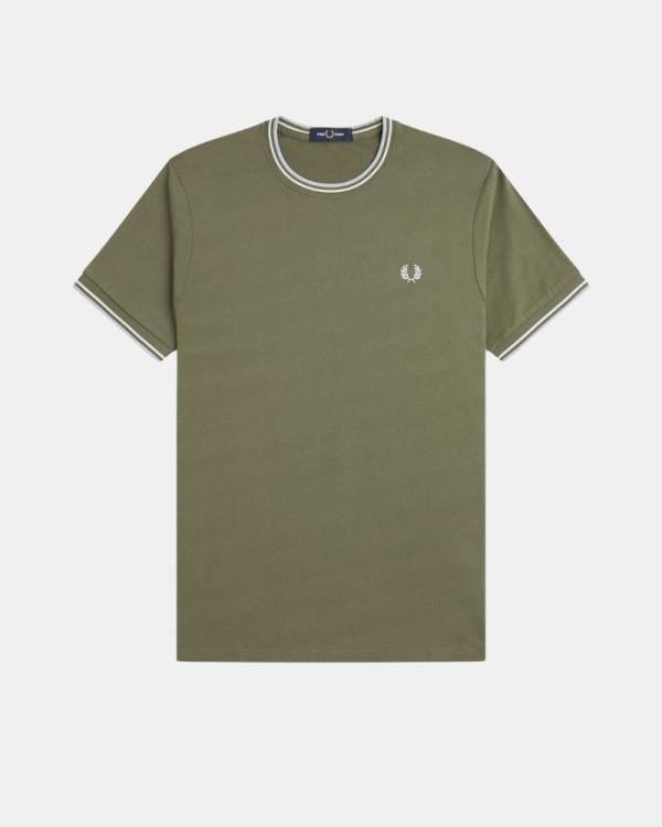 Camisetas Manga corta Hombre FRED PERRY Verde M1588