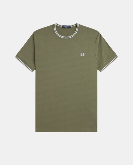 Camisetas Manga corta Hombre FRED PERRY Verde M1588